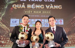 Nguyễn Văn Quyết, Huỳnh Như và Hồ Văn Ý đoạt Quả bóng vàng Việt Nam 2022