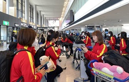 Đội tuyển U17 nữ Việt Nam đã có mặt ở đảo Okinawa (Nhật Bản) tham dự chương trình Jenesys 2022