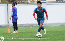 ĐT nữ Việt Nam tự tin, tích cực tập luyện hướng tới trận đấu gặp Ấn Độ