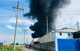 Long An: Cháy lớn tại nhà xưởng rộng hơn 1.500m2