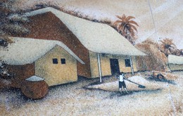 Xác lập kỷ lục Việt Nam với bức tranh làm từ gạo