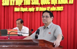 Thủ tướng Phạm Minh Chính tiếp xúc cử tri sau kỳ họp thứ 6 Quốc hội khóa XV