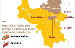 [Infographic] Hà Nội phân luồng giao thông đón đoàn khách quốc tế ngày 12-13/12