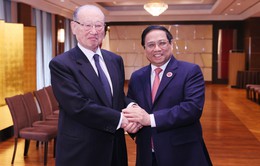 Thủ tướng Phạm Minh Chính gặp Chủ tịch Hội đồng Ngoại giao nhân dân Nhật Bản