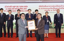 Chủ tịch Quốc hội Vương Đình Huệ dự Lễ ký kết hợp tác giữa Vietjet Air và Lao Airlines
