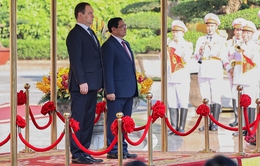 Thủ tướng Phạm Minh Chính chủ trì lễ đón, hội đàm với Thủ tướng Belarus