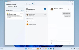 Người dùng có thể nhắn tin iMessage qua máy tính Windows 11