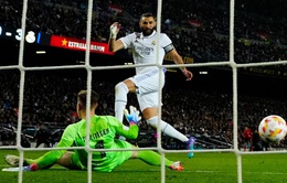 Bán kết lượt về cúp Nhà Vua Tây Ban Nha: Benzema chói sáng, Real Madrid thắng đậm Barcelona