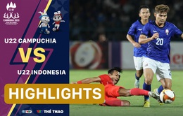 Highlights | U22 Campuchia 1-2 U22 Indonesia | Bảng A bóng đá nam SEA Games 32