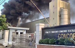 Cháy lớn thiêu rụi gần 1.000 m2 nhà xưởng công ty dệt may