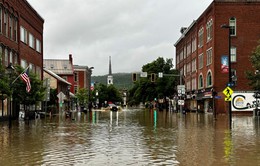 Mỹ ban bố tình trạng khẩn cấp do lũ lụt tại Vermont