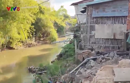 Bình Định: Hàng chục hộ dân lo lắng khi sông Gò Chàm bị sạt lở