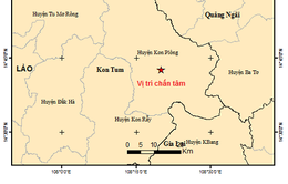 Động đất độ lớn 3.6 tại huyện Kon Plông, tỉnh Kon Tum