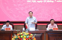 Chủ tịch Quốc hội Vương Đình Huệ: Luật Thủ đô phải được đặt trong tổng thể hệ thống pháp luật