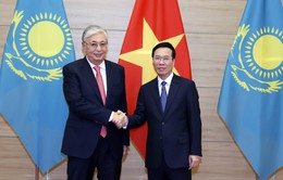 Chủ tịch nước Võ Văn Thưởng chủ trì chiêu đãi chào mừng Tổng thống Kazakhstan