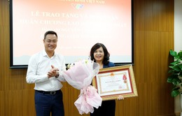 Trao tặng Huân chương Lao động hạng Nhất cho Phó Tổng Giám đốc Đài Truyền hình Việt Nam Nguyễn Thị Thu Hiền