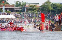 Lễ hội đua thuyền truyền thống trên sông Kiến Giang