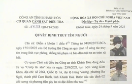 Khánh Hòa: Công bố nhân dạng, truy tìm 2 tên cướp tiệm vàng tại TP Cam Ranh