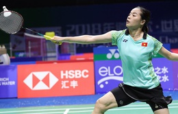 Nguyễn Thùy Linh dừng bước ở vòng 2 giải cầu lông Trung Quốc mở rộng
