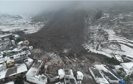 Số người chết vì lở đất ở Trung Quốc tăng lên 31 trong nhiệt độ đóng băng