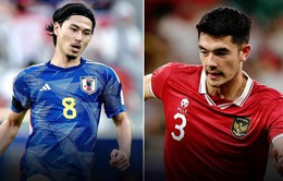 Asian Cup 2023 | ĐT Nhật Bản - ĐT Indonesia (18h30 ngày 24/1, VTV5 Tây Nam Bộ, VTV Cần Thơ)