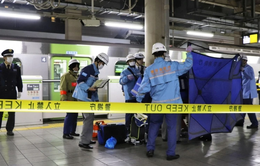 Đâm dao trên tàu điện đang dừng đỗ ở Nhật Bản khiến 4 người bị thương