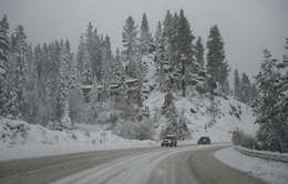 Bang California, Mỹ bị bao phủ trong bão tuyết