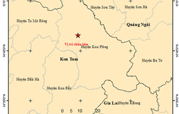 Lại có động đất độ lớn 3.7 tại Kon Tum