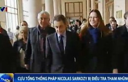 Cựu Tổng thống Pháp Nicolas Sarkozy rời khỏi Trụ sở Cơ quan điều tra