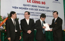 Thành lập Viện nghiên cứu sức khỏe cộng đồng tại Huế  