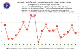 Ngày 20/9, số mắc COVID-19 mới giảm còn 24 ca