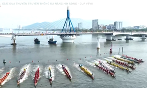 Sôi động Giải Đua thuyền truyền thống TP Đà Nẵng mở rộng - Cup VTV8