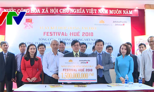 Lễ ký kết tài trợ nhà vận chuyển chính cho Festival Huế lần thứ X-2018