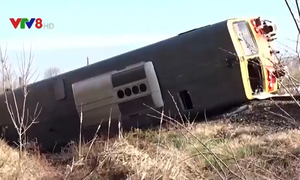 Hungary: Xe tải đâm vào tàu hỏa