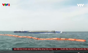 Xử lý sự cố tràn dầu trên biển Cù Lao Chàm
