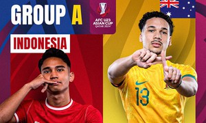 TRỰC TIẾP U23 Indonesia vs U23 Australia | 20h hôm nay (18/4) trực tiếp trên VTV5, VTV Cần Thơ