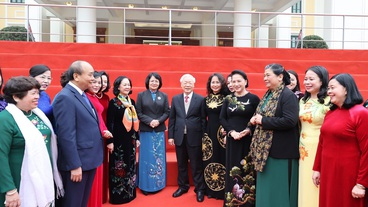 ẢNH: Tổng Bí thư, Chủ tịch nước Nguyễn Phú Trọng và các đại biểu dự Hội nghị Trung ương 15