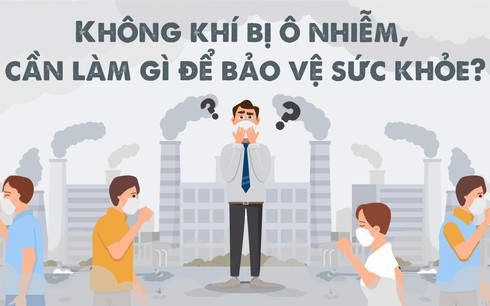 [INFOGRAPHIC]  Cách bảo vệ sức khỏe trước ô nhiễm không khí tại Hà Nội