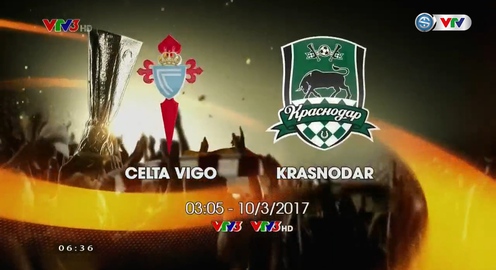 3h05 ngày mai (10/3) VTV3 trực tiếp bóng đá vòng 1/8 Europa League: Celta Vigo vs Krasnodar
