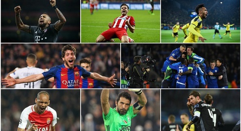 Điểm danh 8 đội bóng góp mặt tại tứ kết Champions League: Barca, Real, Leicester City, Atletico...
