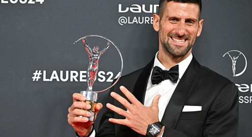 Novak Djokovic lần thứ 5 nhận giải thưởng Laureus