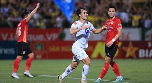 Kết quả, BXH sau vòng 16 V.League: Thép Xanh Nam Định xây chắc ngôi đầu
