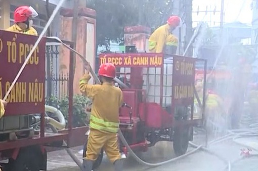 Hiệu quả mô hình xe chữa cháy mini tại làng nghề