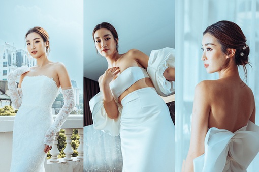 Hoa hậu Đỗ Mỹ Linh tung bộ ảnh diện váy cưới
