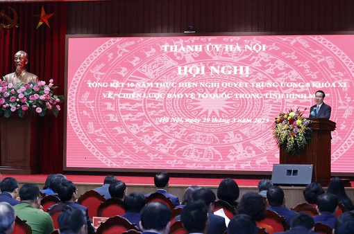 Chủ tịch nước dự Hội nghị tổng kết Chiến lược bảo vệ Tổ quốc trong tình hình mới tại Hà Nội