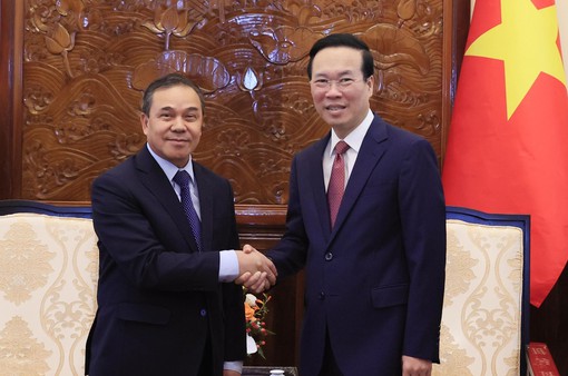 Chủ tịch nước tiếp Đại sứ Lào