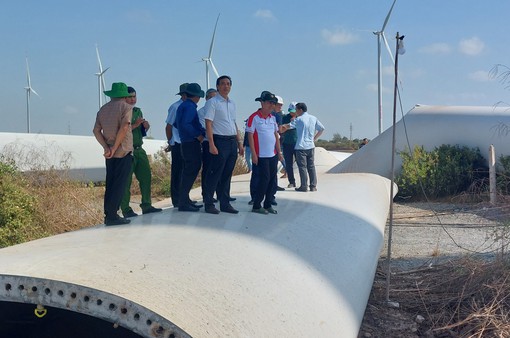 Sự cố gãy tua-bin điện gió ở Bạc Liêu gây thiệt hại khoảng 200 tỷ đồng