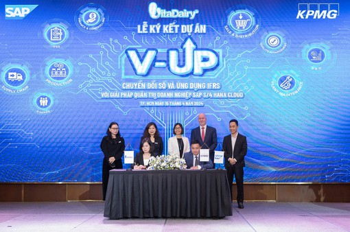 VitaDairy và KPMG Việt Nam ký kết hợp tác khởi động dự án chuyển đối số V-UP
