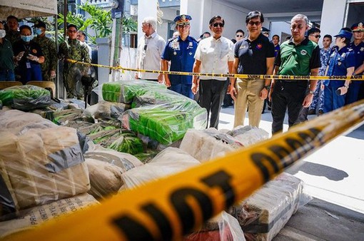 Phillipines thu giữ 1,8 tấn ma túy đá