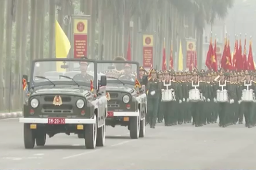 Quân đội tổng duyệt diễu binh, diễu hành trong Lễ kỷ niệm Chiến thắng Điện Biên Phủ